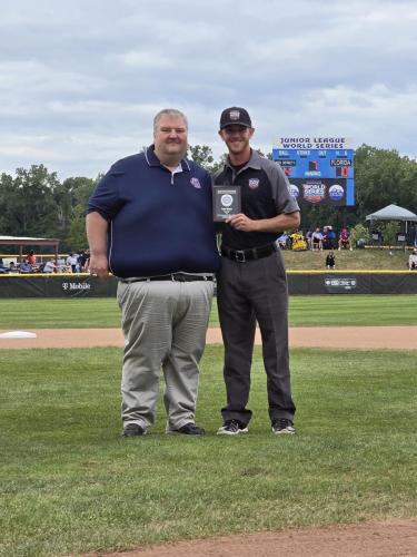 2024 Junior League Baseball Plaque Presentation
